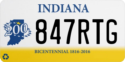 IN license plate 847RTG
