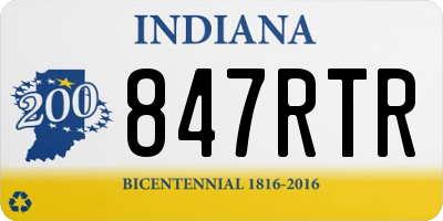 IN license plate 847RTR