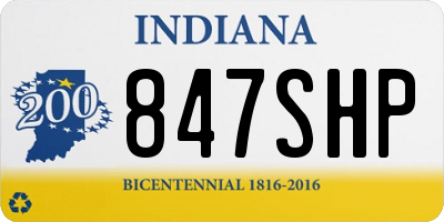 IN license plate 847SHP