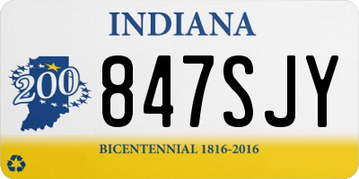 IN license plate 847SJY