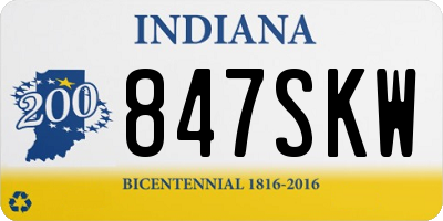 IN license plate 847SKW