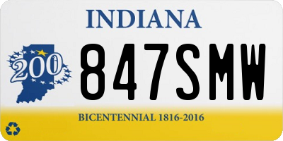 IN license plate 847SMW