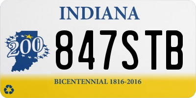 IN license plate 847STB
