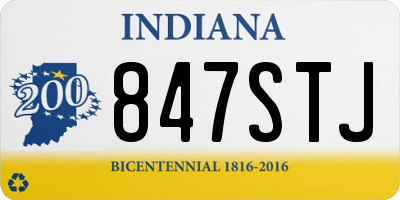 IN license plate 847STJ