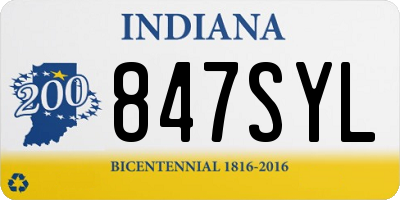 IN license plate 847SYL