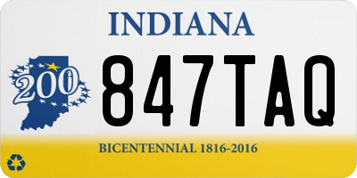 IN license plate 847TAQ