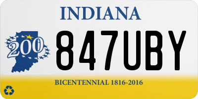 IN license plate 847UBY