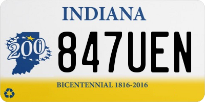 IN license plate 847UEN