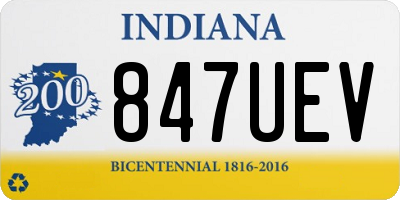 IN license plate 847UEV
