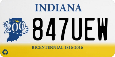 IN license plate 847UEW