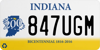 IN license plate 847UGM