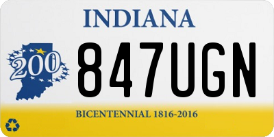IN license plate 847UGN