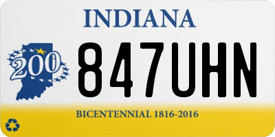 IN license plate 847UHN