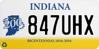 IN license plate 847UHX