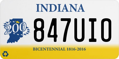 IN license plate 847UIO