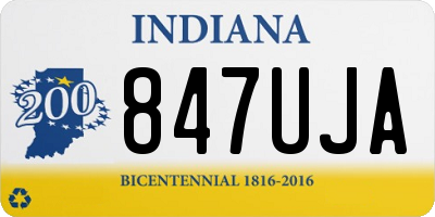 IN license plate 847UJA