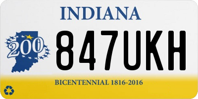 IN license plate 847UKH
