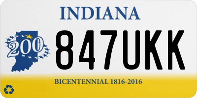 IN license plate 847UKK