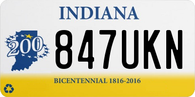 IN license plate 847UKN