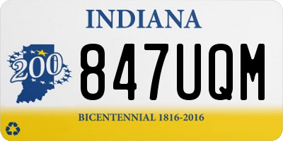 IN license plate 847UQM