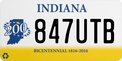 IN license plate 847UTB