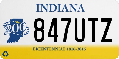 IN license plate 847UTZ
