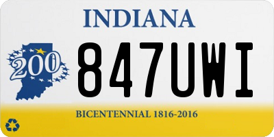 IN license plate 847UWI