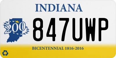 IN license plate 847UWP