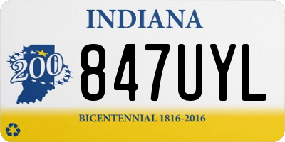 IN license plate 847UYL