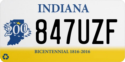 IN license plate 847UZF