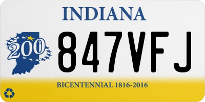 IN license plate 847VFJ