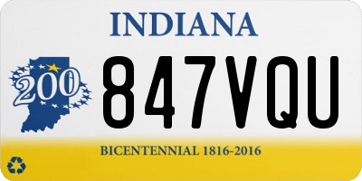 IN license plate 847VQU