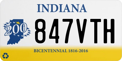 IN license plate 847VTH