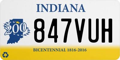 IN license plate 847VUH