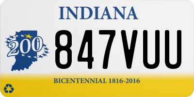 IN license plate 847VUU