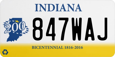 IN license plate 847WAJ