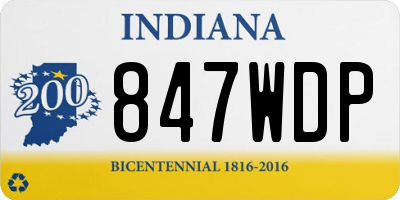 IN license plate 847WDP