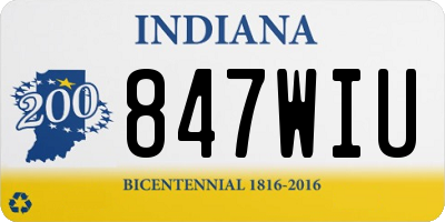 IN license plate 847WIU