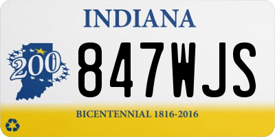 IN license plate 847WJS