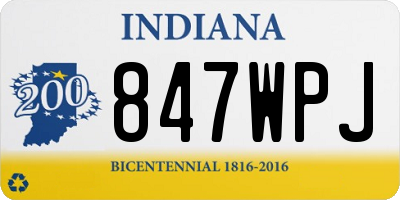 IN license plate 847WPJ