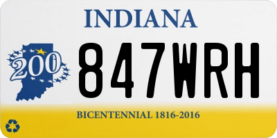 IN license plate 847WRH
