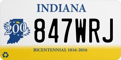 IN license plate 847WRJ