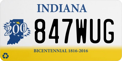 IN license plate 847WUG