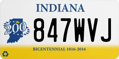 IN license plate 847WVJ