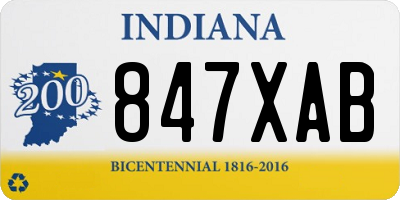 IN license plate 847XAB