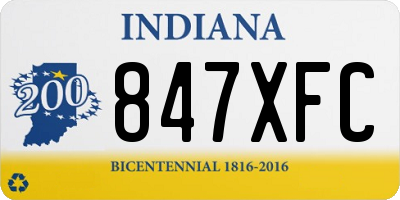 IN license plate 847XFC