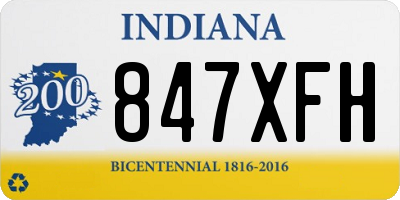 IN license plate 847XFH