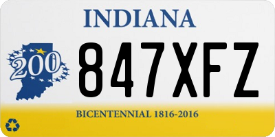 IN license plate 847XFZ