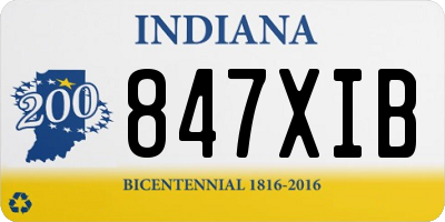 IN license plate 847XIB