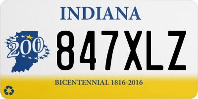 IN license plate 847XLZ